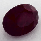 3.44 Carat Oval Natural Red Ruby