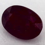 3.44 Carat Oval Natural Red Ruby