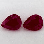 2.35 Carat Pear Natural Red Ruby