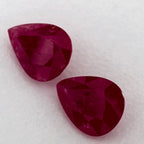 2.35 Carat Pear Natural Red Ruby