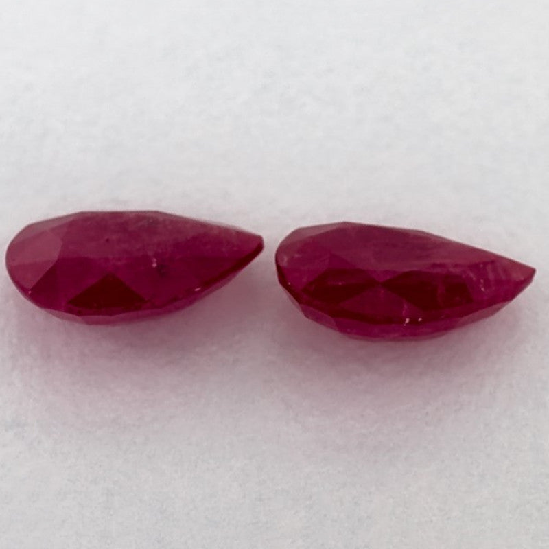 2.35 Carat Pear Natural Red Ruby