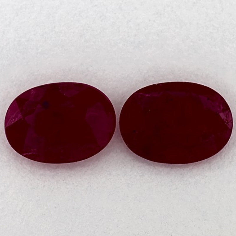 1.87 Carat Oval Natural Red Ruby