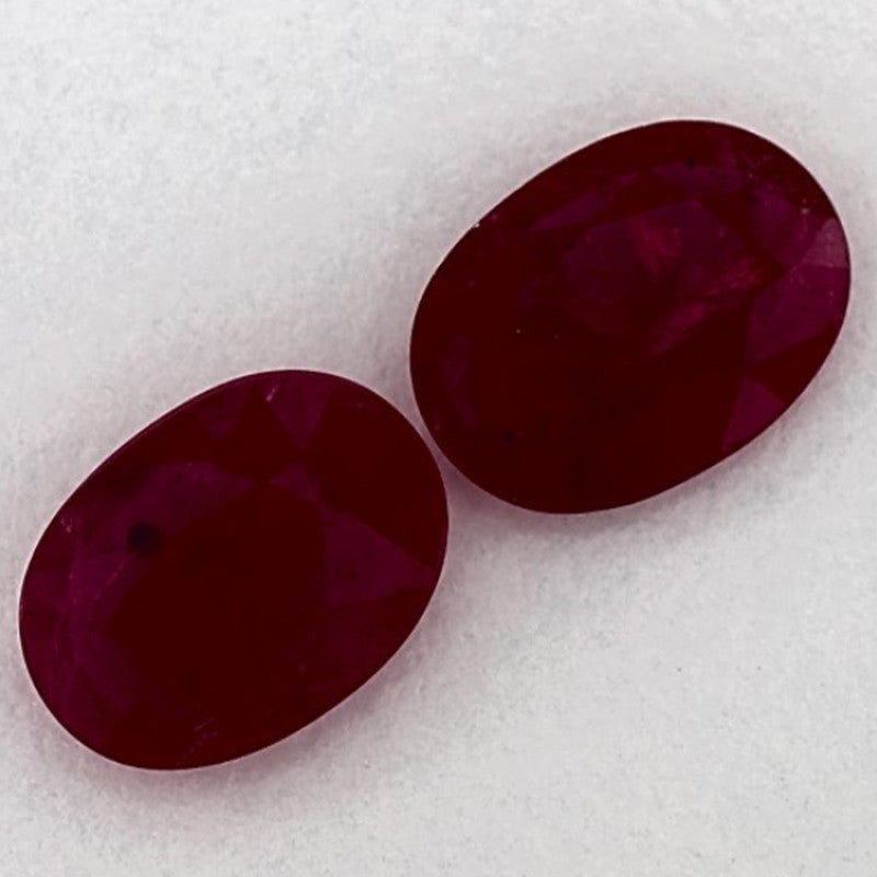 1.87 Carat Oval Natural Red Ruby