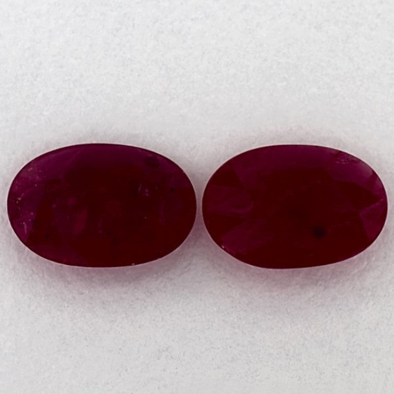 1.87 Carat Oval Natural Red Ruby