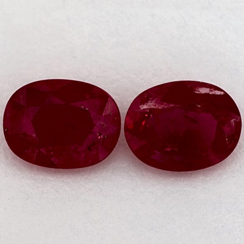 2.67 Carat Oval Natural Red Ruby