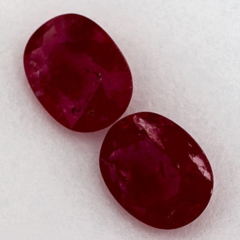 2.67 Carat Oval Natural Red Ruby
