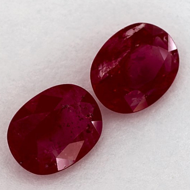 2.67 Carat Oval Natural Red Ruby