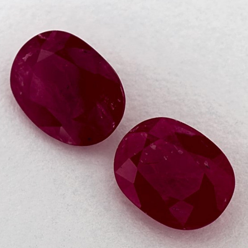 2.73 Carat Oval Natural Red Ruby