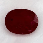 1.57 Carat Oval Natural Red Ruby