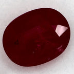 1.57 Carat Oval Natural Red Ruby