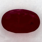 1.57 Carat Oval Natural Red Ruby