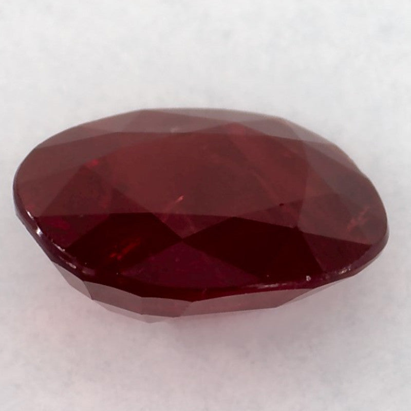 1.52 Carat Oval Natural Red Ruby