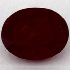 1.54 Carat Oval Natural Red Ruby