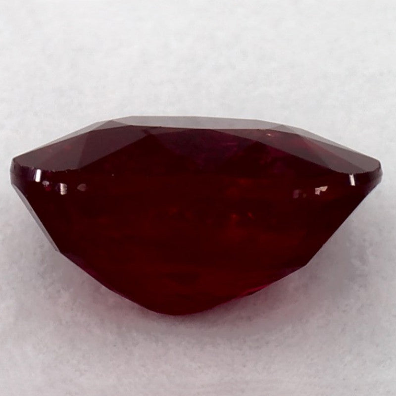 1.54 Carat Oval Natural Red Ruby
