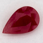 1.98 Carat Pear Natural Red Ruby