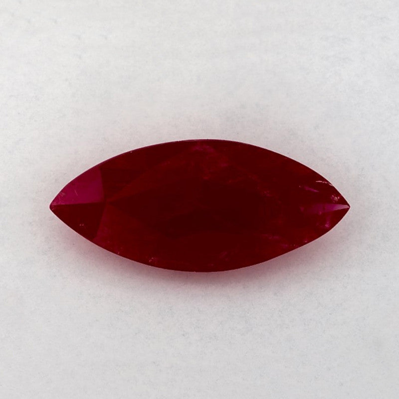 2.39 Carat Marquise Natural Red Ruby