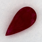 2.44 Carat Pear Natural Red Ruby