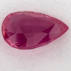 0.99 Carat Pear Natural Red Ruby