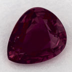 1.00 Carat Pear Natural Red Ruby