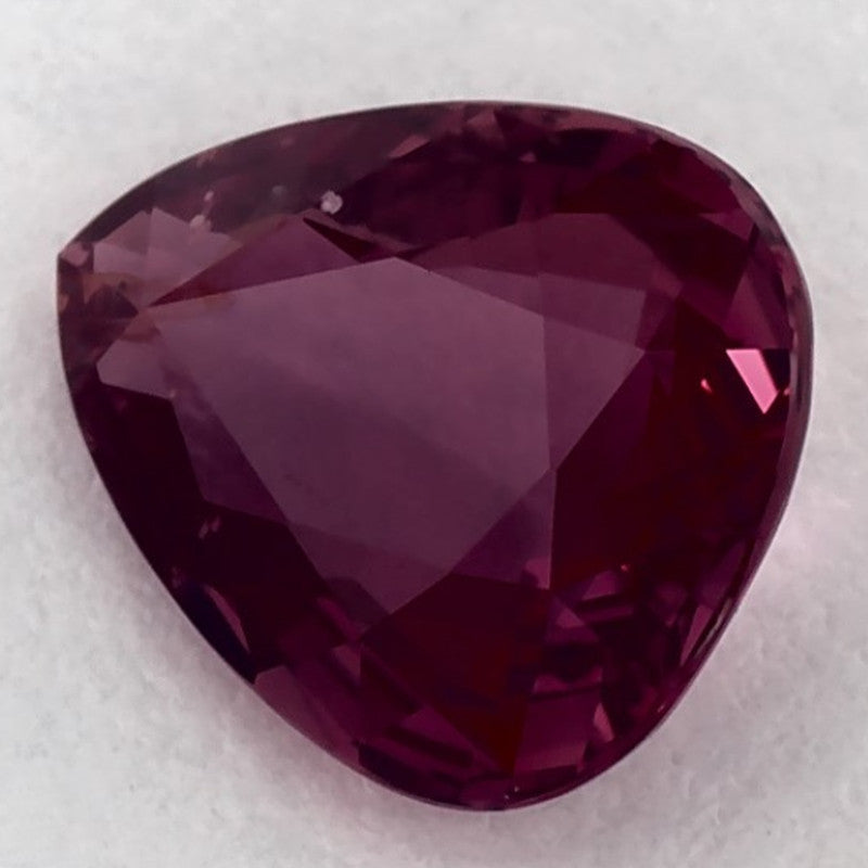 1.00 Carat Pear Natural Red Ruby