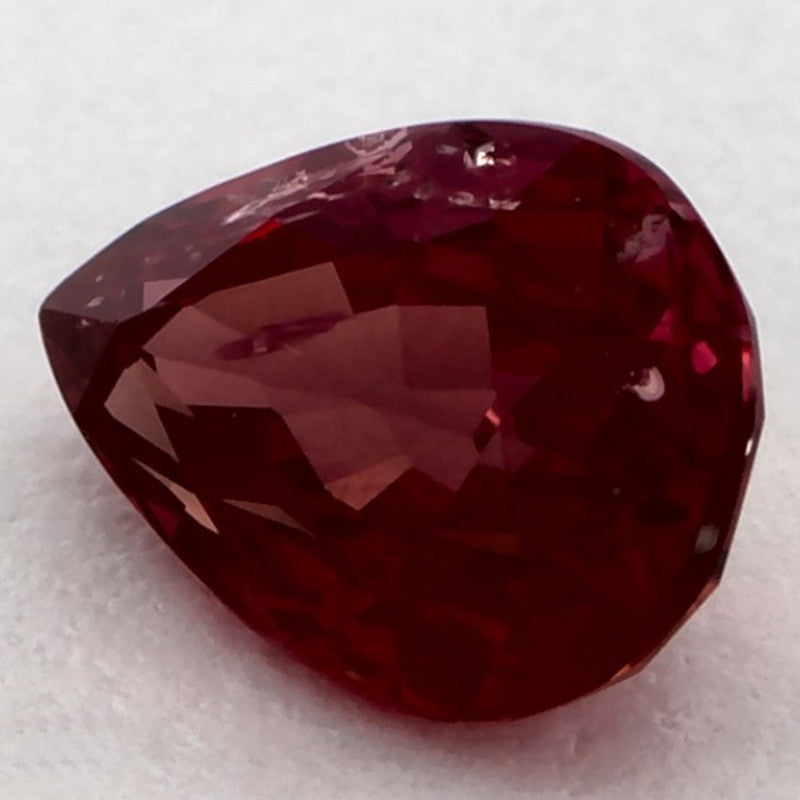1.24 Carat Pear Natural Red Ruby