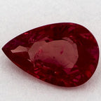 1.29 Carat Pear Natural Red Ruby