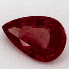 1.29 Carat Pear Natural Red Ruby