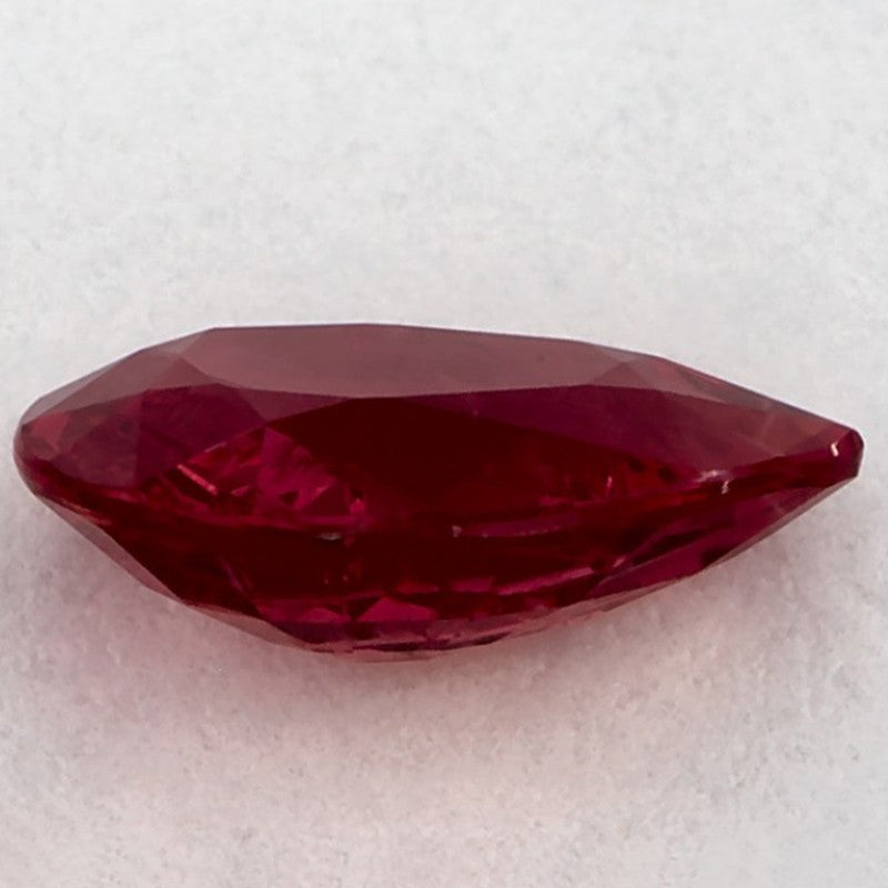 1.29 Carat Pear Natural Red Ruby