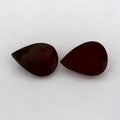 2.00 Total Carat Weight Pear Natural Red Ruby