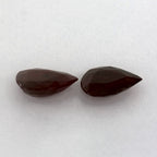 2.00 Total Carat Weight Pear Natural Red Ruby