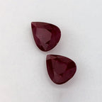 2.13 Total Carat Weight Pear Natural Red Ruby