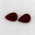 2.21 Total Carat Weight Pear Natural Red Ruby