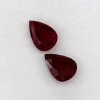 2.21 Total Carat Weight Pear Natural Red Ruby