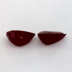 2.38 Total Carat Weight Pear Natural Red Ruby