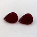 2.79 Total Carat Weight Pear Natural Red Ruby