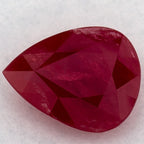 2.39 Carat Pear Natural Red Ruby