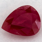 2.39 Carat Pear Natural Red Ruby