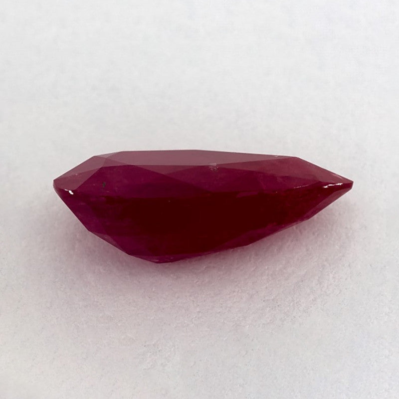 3.03 Carat Pear Natural Red Ruby