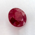 0.93 Carat Round Natural Red Ruby
