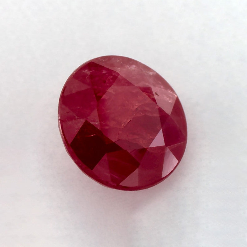 0.93 Carat Round Natural Red Ruby