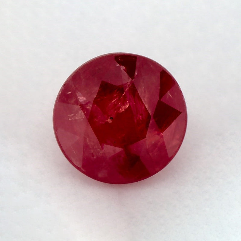 1.03 Carat Round Natural Red Ruby