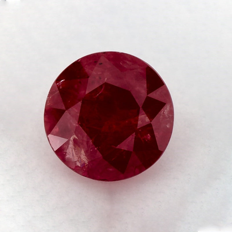 1.81 Carat Round Natural Red Ruby