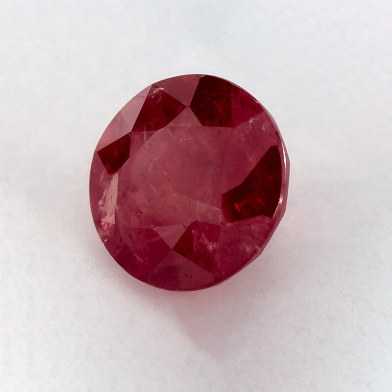 1.81 Carat Round Natural Red Ruby