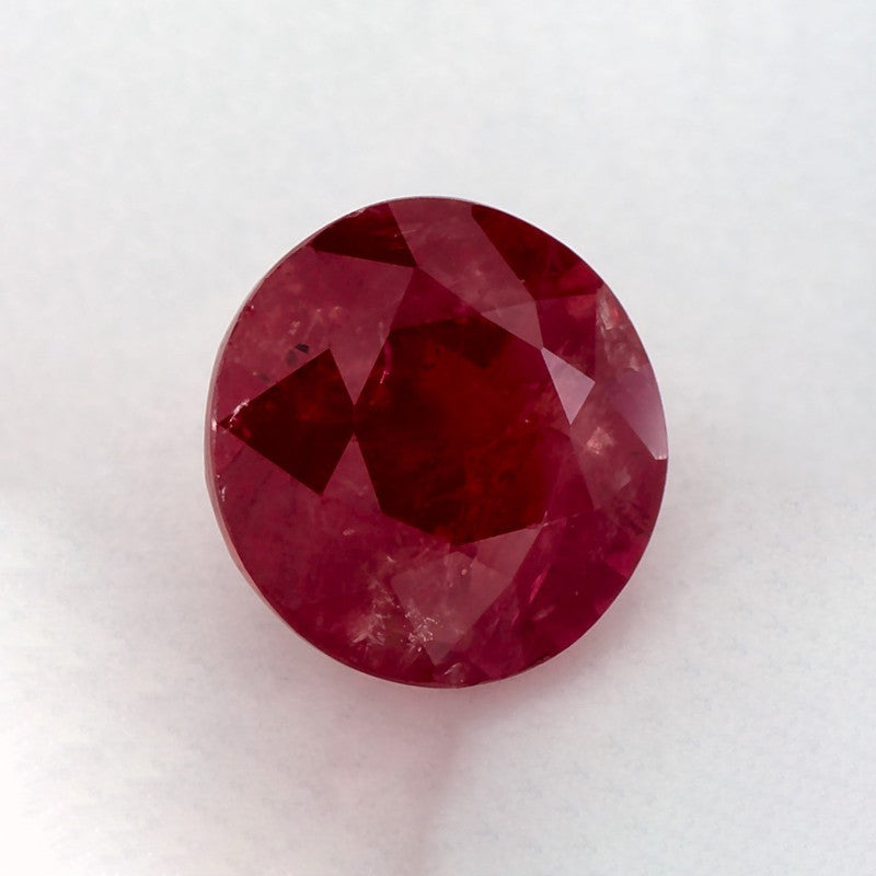 1.81 Carat Round Natural Red Ruby