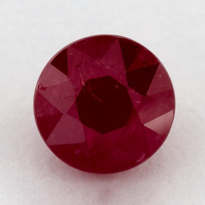 1.82 Carat Round Natural Red Ruby