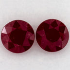 1.73 Carat Round Natural Red Ruby