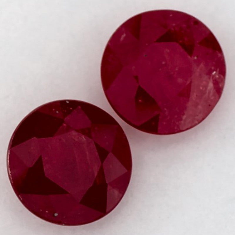 1.81 Carat Round Natural Red Ruby
