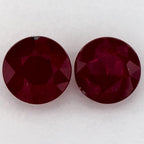 1.89 Carat Round Natural Red Ruby