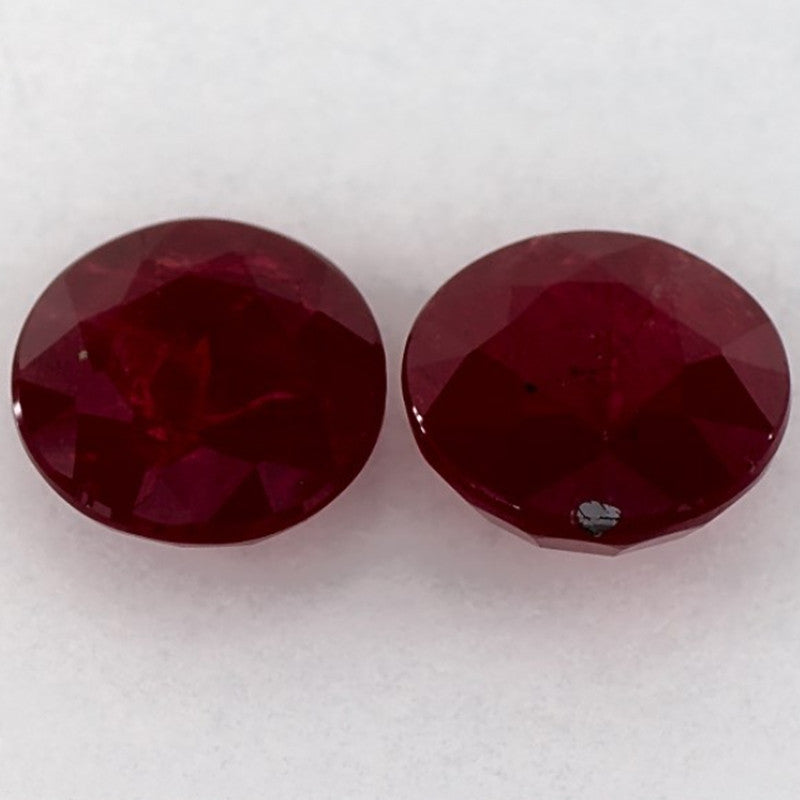 1.89 Carat Round Natural Red Ruby