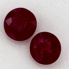 1.92 Carat Round Natural Red Ruby